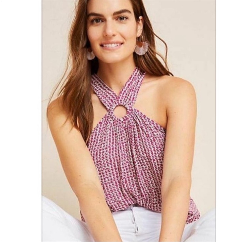 Maeve by Anthropologie Mica Sleeveless Blouse Sz12